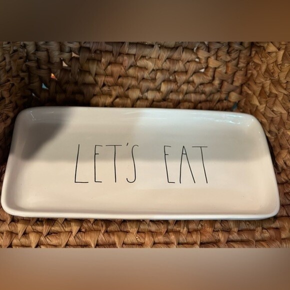 Rae Runn LL Let’s Eat Serving‎ Platter/Tray 2018 - Picture 3 of 8